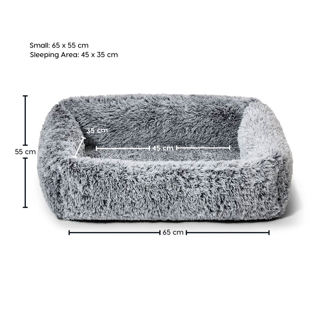 Snooza Calming Snuggler Orthopaedic Dog Bed in Silver Fox