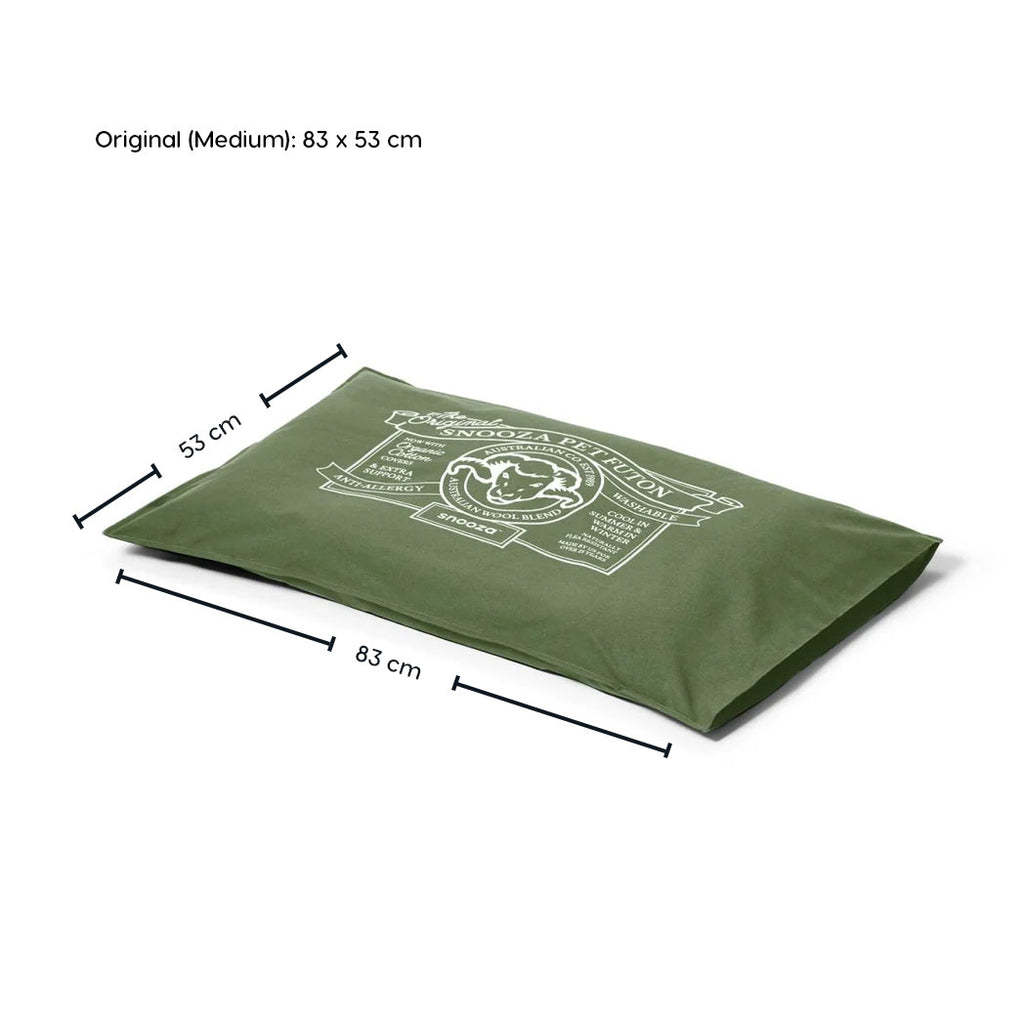 Snooza Summer Cotton Canvas Futon for Dogs (Fern) Buy Direct