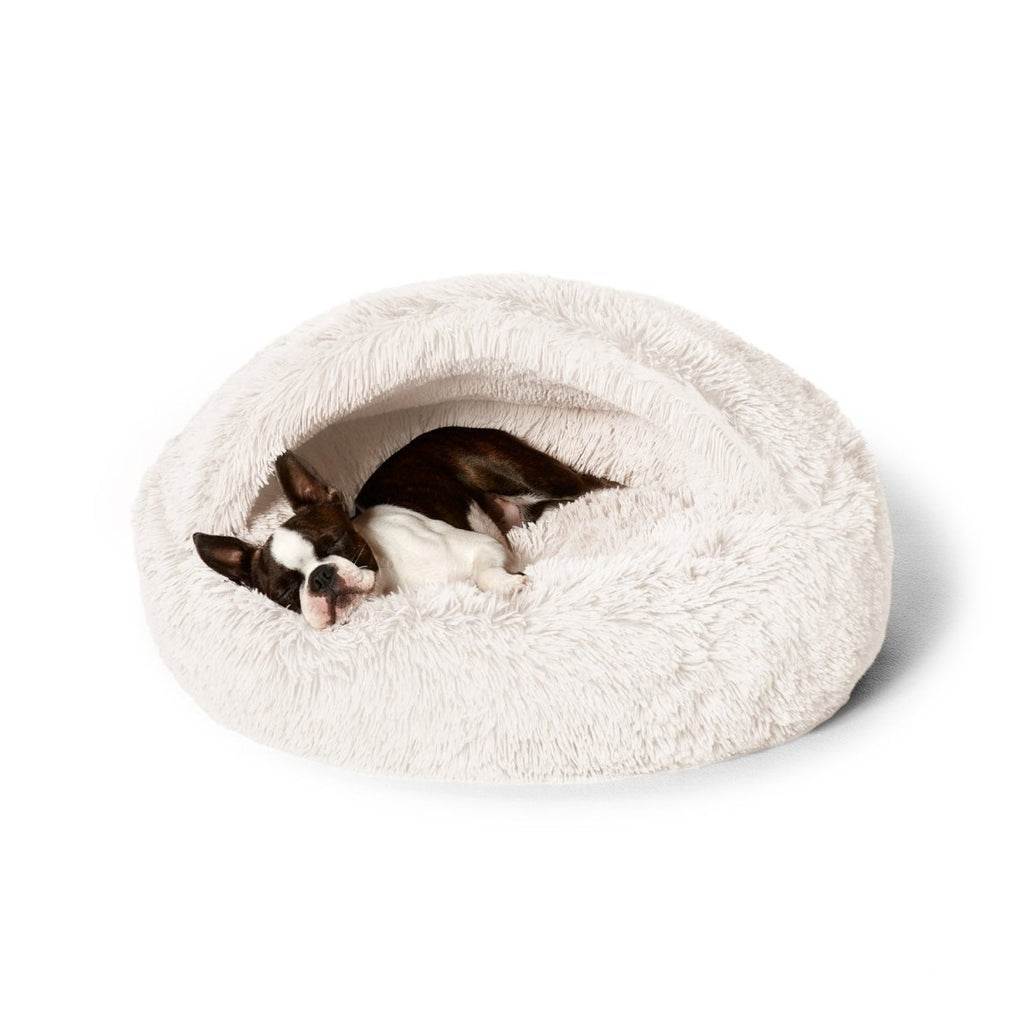 Snooza Calming Hoodie Cuddler Dog Bed with Hood (Polar)