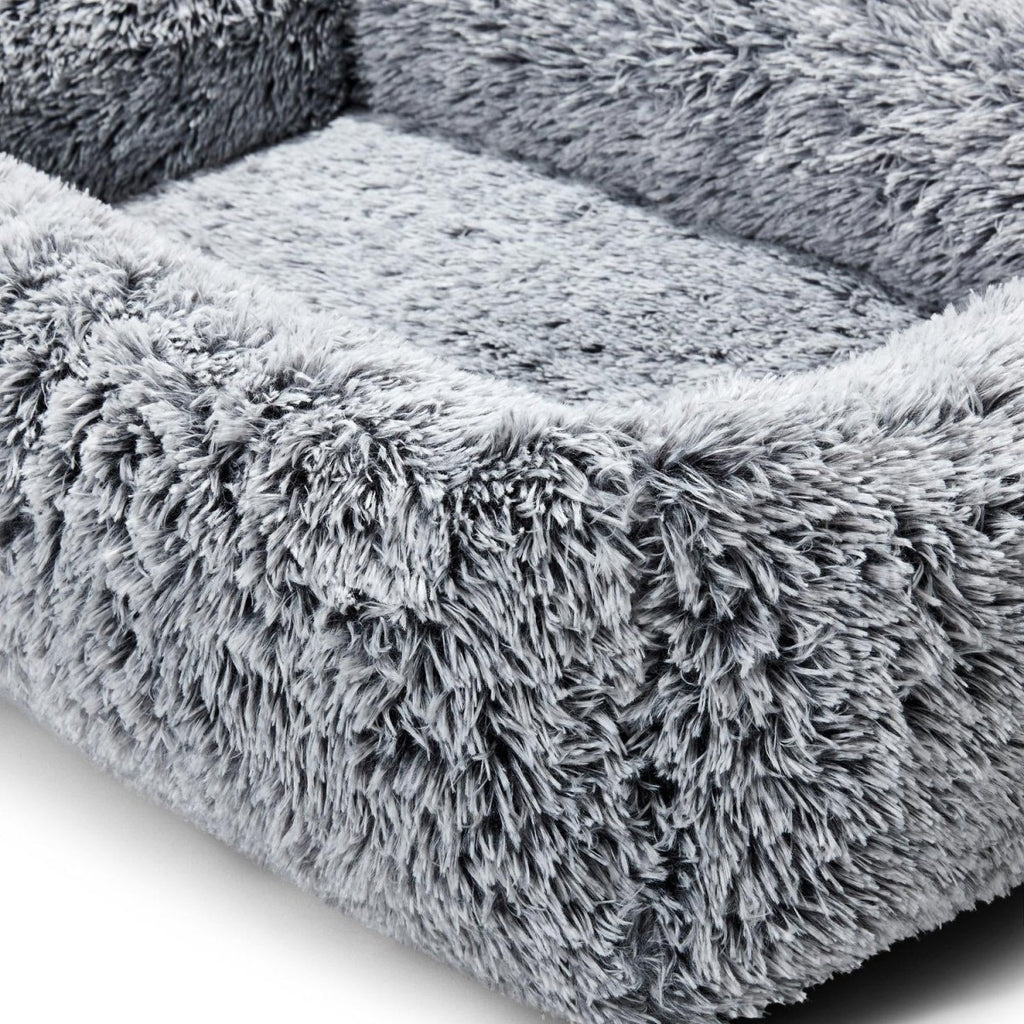Snooza Calming Snuggler Orthopaedic Dog Bed in Silver Fox