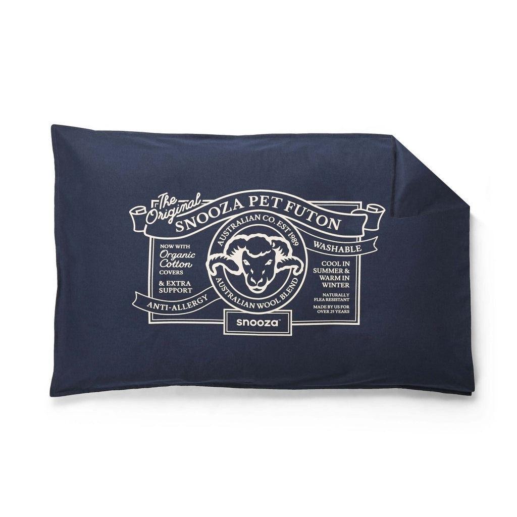 Snooza Organic Pet Futon Cover (Blue) Buy Direct