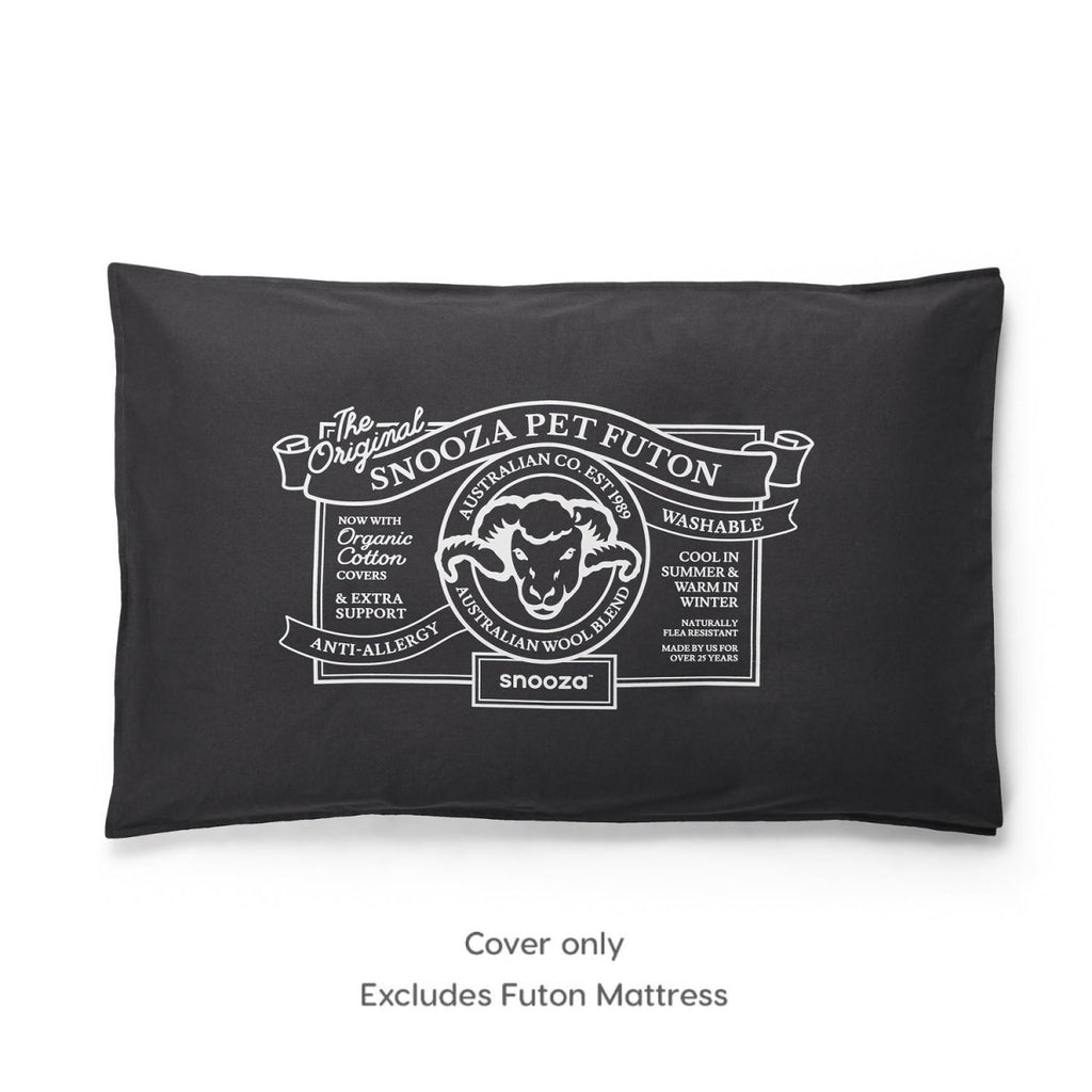 Snooza Organic Pet Futon Cover (Charcoal) Buy Direct