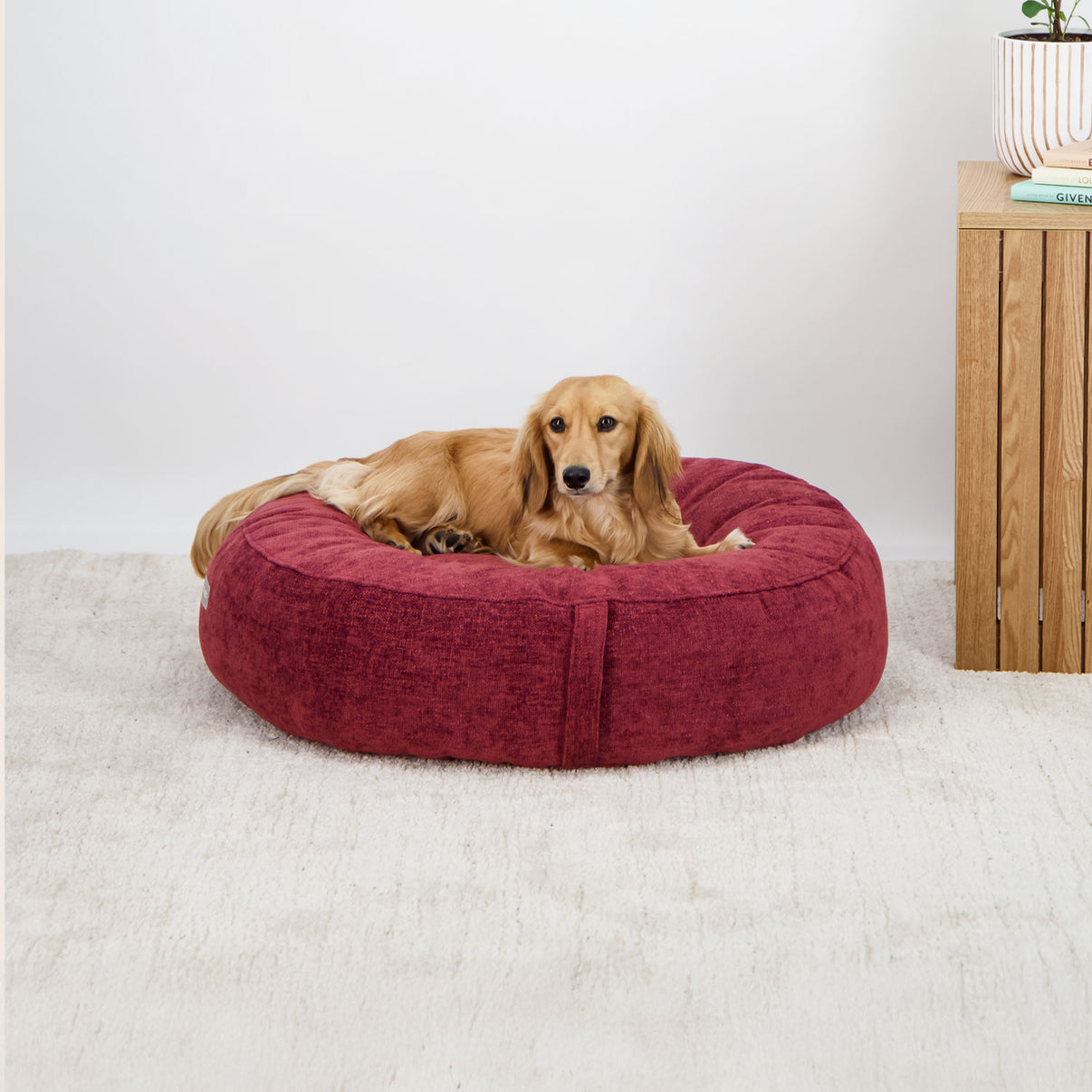 Cloud Comfort Moonlight Gray Donut Dog Bed