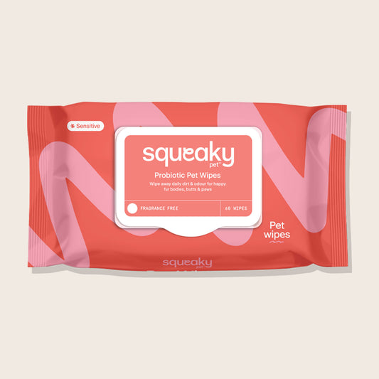 Squeaky Pet Wipe Fresh Unscented - 60 Pack