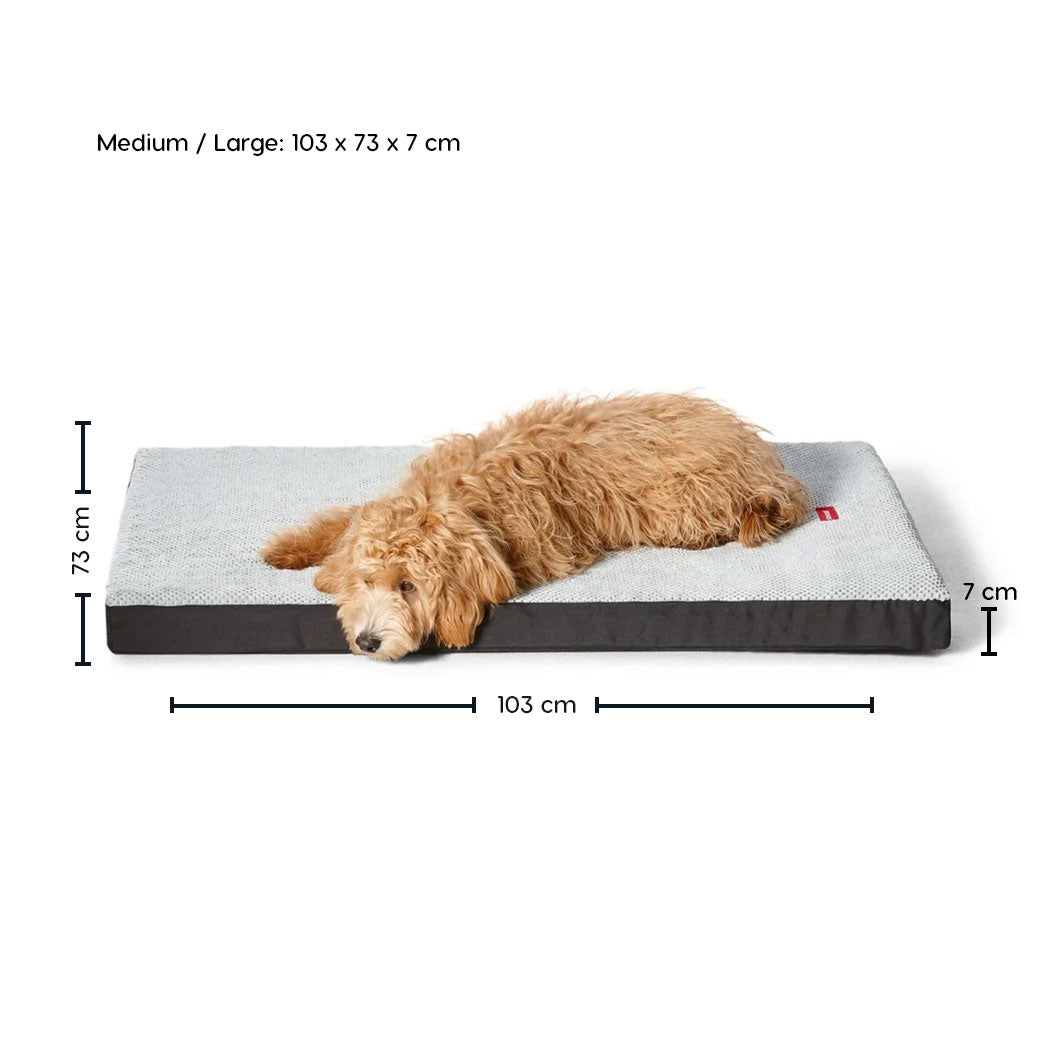 Snooza Orthobed (Plush Grey) Orthopaedic Bed for Older Dogs