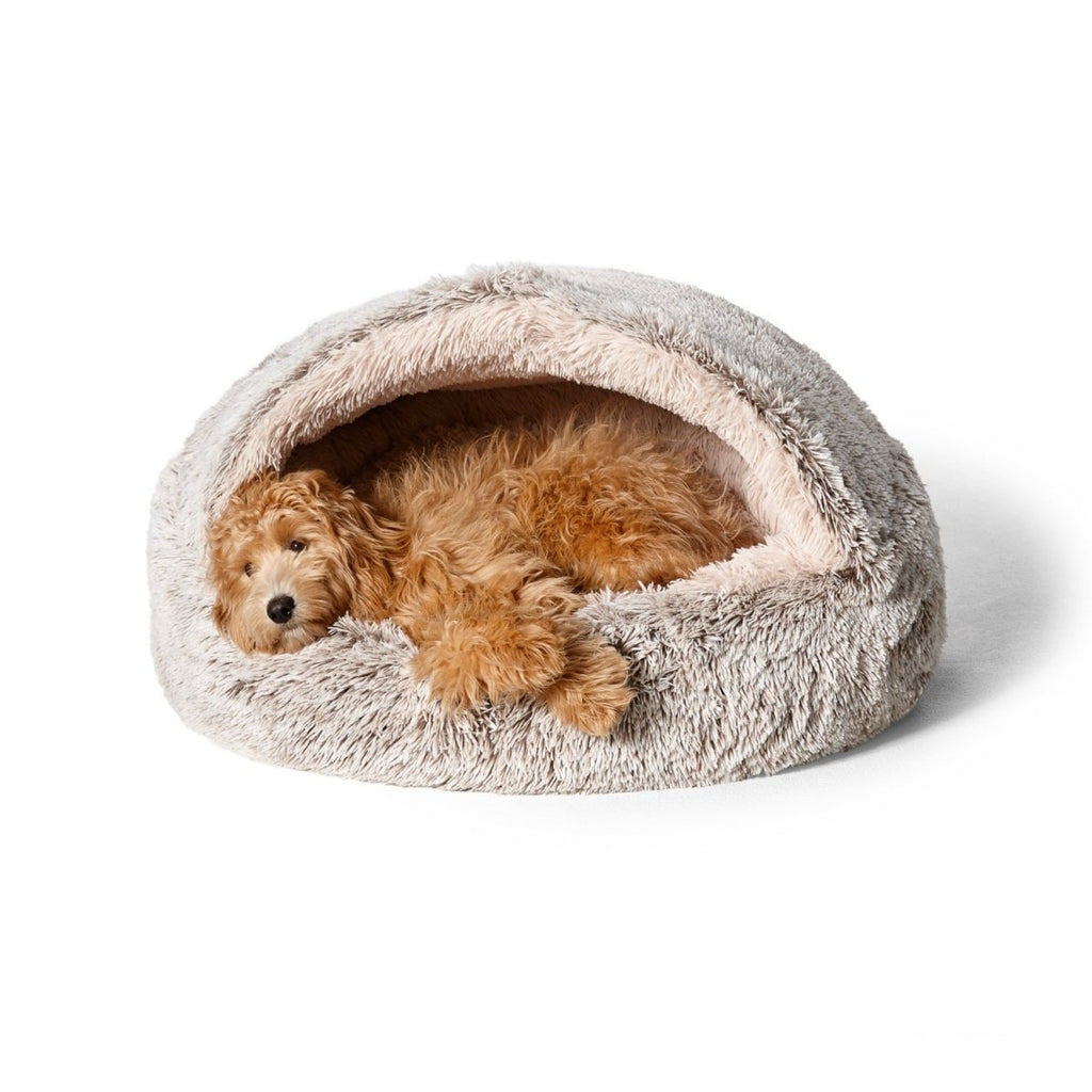 Snooza Calming Hoodie Cuddler Dog Bed with Hood (Mink)