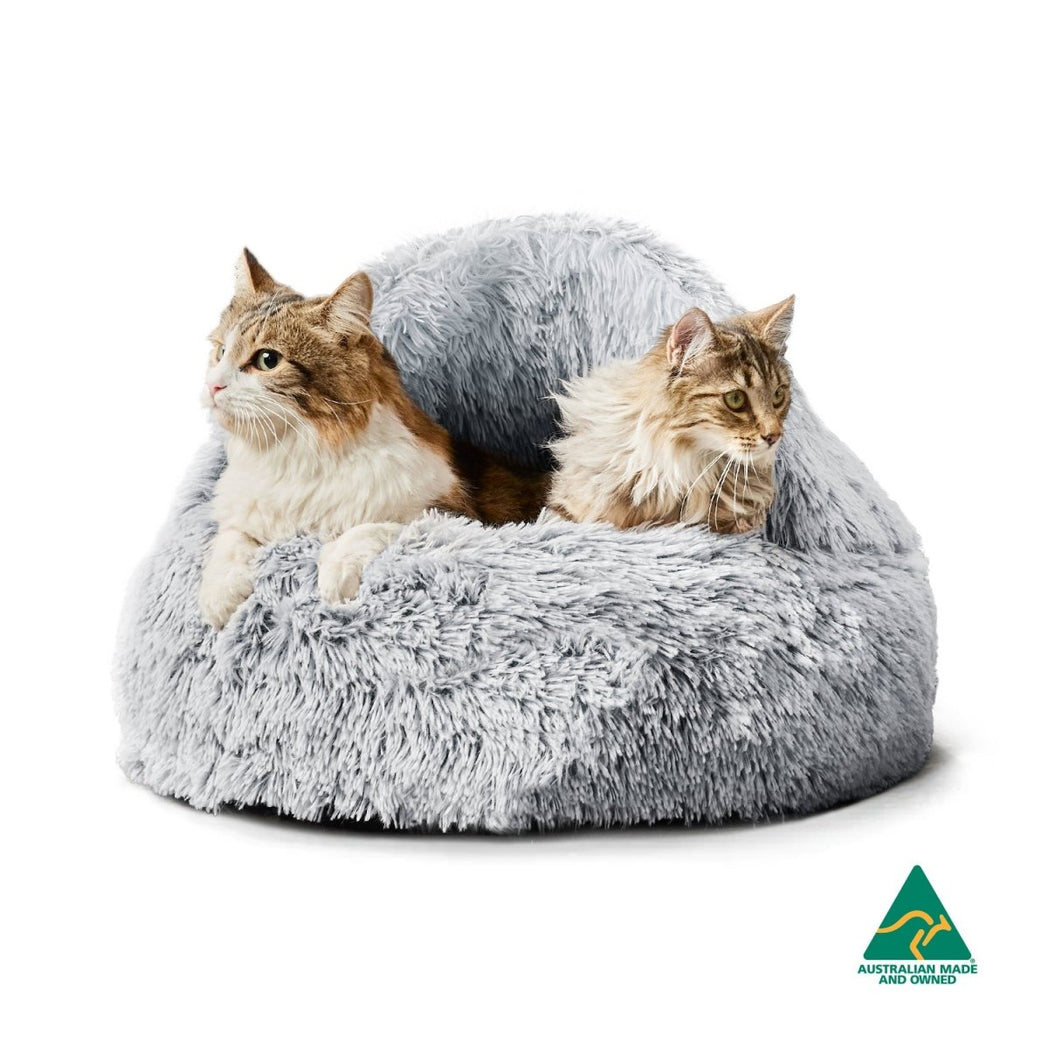 Calming Hoodie Cat Cuddler Silver Fox | Buy Direct at Snooza Dog Beds