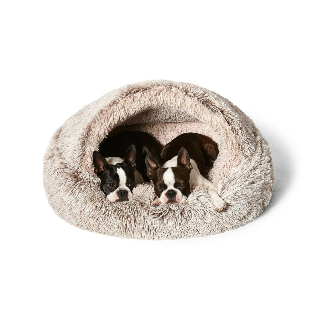 Snooza Calming Hoodie Cuddler Dog Bed with Hood (Mink)