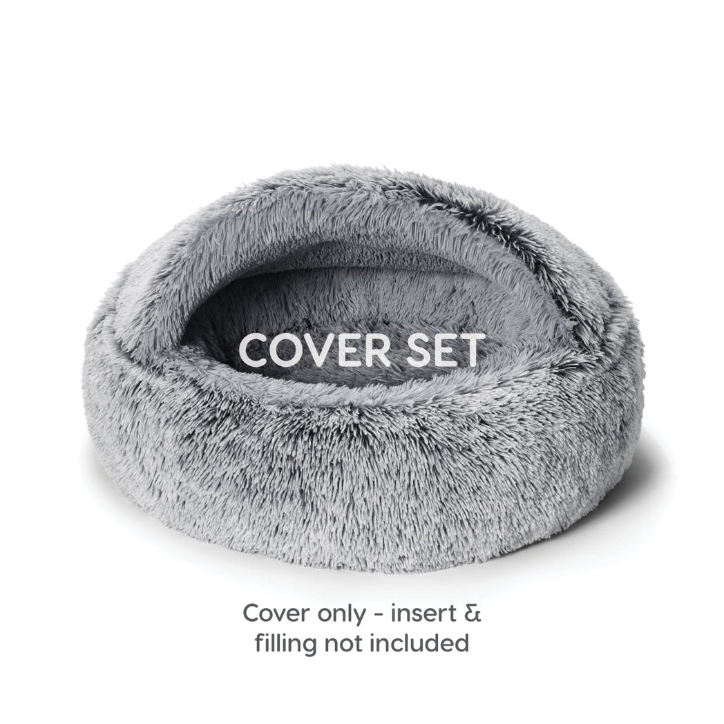 Hoodie Cuddler Cover Set Silver Fox | Buy Direct at Snooza Dog Beds