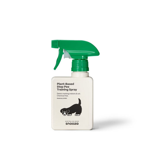 Plant-Based Stop Pee Training Spray | Buy Direct at Snooza Dog Beds