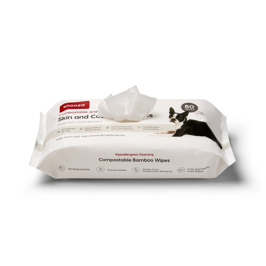Skin & Coat Care Wipes - White | Buy Direct at Snooza Dog Beds